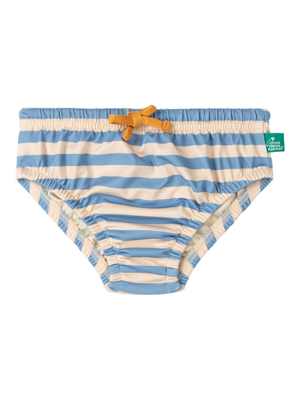 Little Green Radicals Baby Striped Reusable Swimming Nappy, Blue, Blue