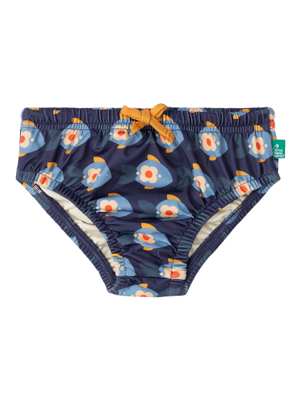 Little Green Radicals Baby Fish Reusable Swimming Nappy, Blue, Blue
