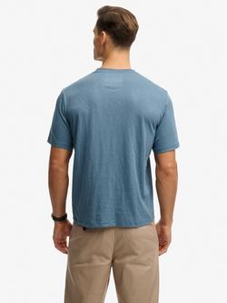 Superdry Merchant Store Collection Graphic Pocket Cotton Loose Fit T-Shirt, Dry Slate Blue - view 2, Dry Slate Blue