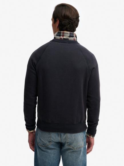 Superdry The Merchant Store Vintage Print Loose Fit Sweatshirt, Eclipse Navy - view 2, Eclipse Navy