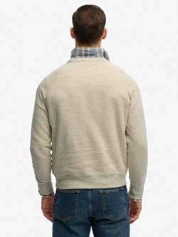 Superdry The Merchant Store Vintage Print Loose Fit Sweatshirt, Pumice Marl - view 2, Pumice Marl