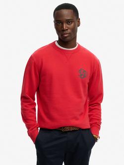 Superdry The Merchant Store Loose Fit Sweatshirt, Burnt Red, Burnt Red
