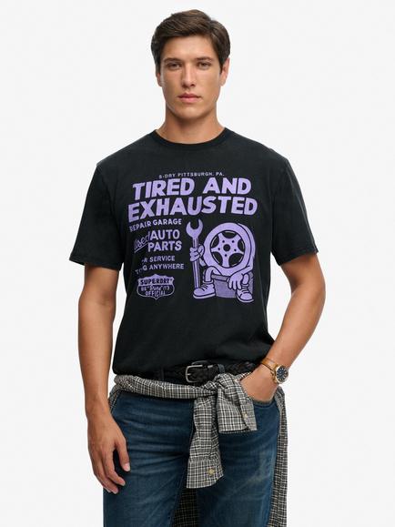 Superdry Local Business Loose T-Shirt, Jet Black, Jet Black