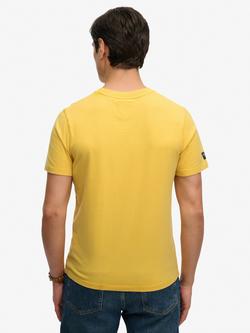 Superdry Industry Worker Relaxed T-Shirt, Eclipse Navy - view 2, Daffodil Yellow