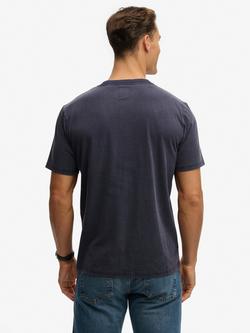 Superdry Local Business Cotton Loose Fit T-Shirt, Lauren Navy - view 2, Lauren Navy