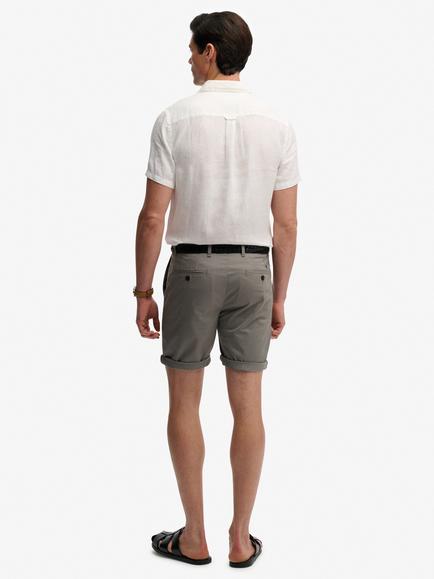 Superdry Premium Slim Fit Chino Shorts, Eclipse Navy - view 2, Washed Grey