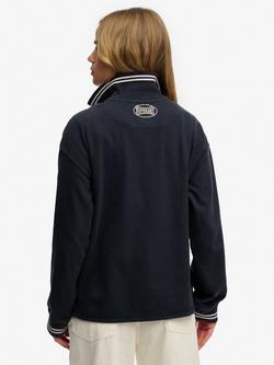 Superdry Crest Rugby Top - view 2, Eclipse Navy