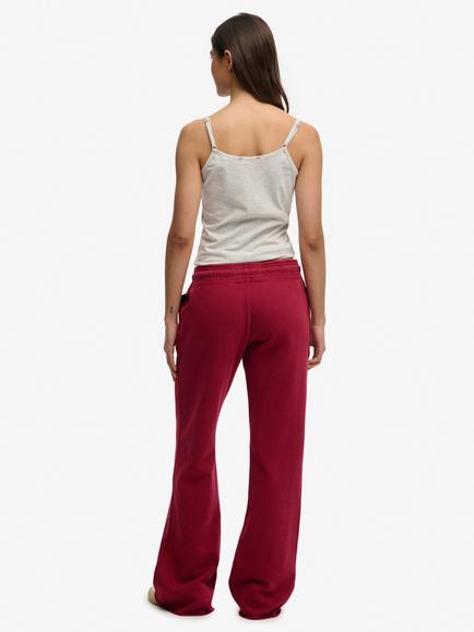 Superdry Athletic Essentials Low Rise Flare Joggers, Bordeaux Red - view 2, Bordeaux Red