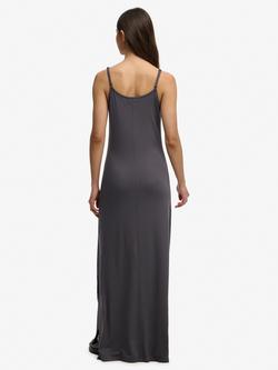 Superdry Jersey Cami Maxi Dress containing LENZING™ ECOVERO™ Viscose, Charcoal - view 2, Charcoal