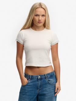 Superdry Athletic Essentials Layered Top, Off White