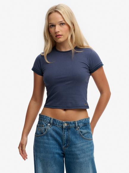 Superdry Athletic Essentials Layered Top, Mariner Navy