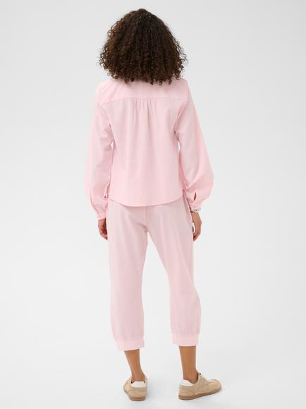 KAFFE Naya Long Sleeve Cotton Shirt, Ballerina - view 2, Ballerina