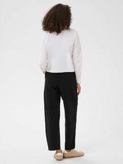 KAFFE Anaya Mid Rise Ankle Length Trousers, Black Deep - view 2, Black Deep