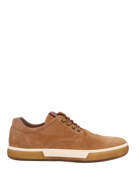 Jones Bootmaker Seaford Suede Trainers, Tan Suede