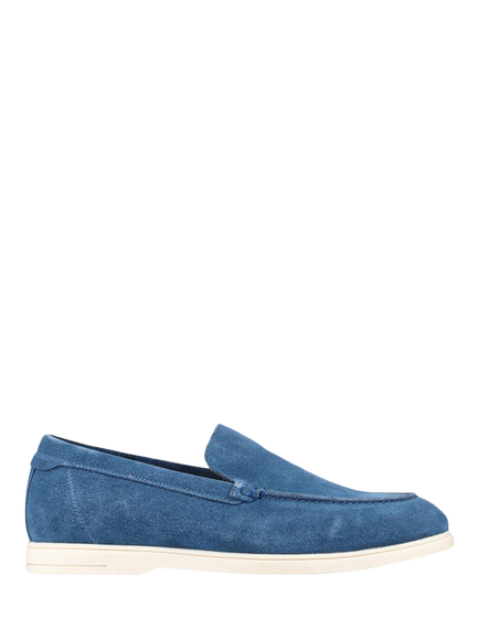 Jones Bootmaker Raiden Suede Loafers, Blue Suede