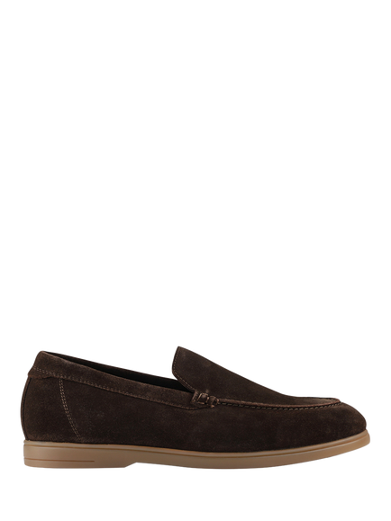 Jones Bootmaker Raiden Suede Loafers, Brown