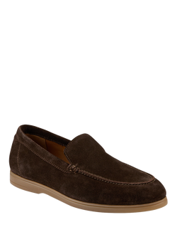 Jones Bootmaker Raiden Suede Loafers - view 2, Brown