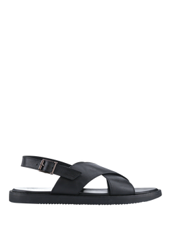 Jones Bootmaker Westbury Leather Buckle Sandals, Black
