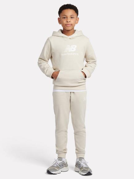 New Balance Kids' French Terry Hoodie and Joggers Set, Timberwolf, Timberwolf