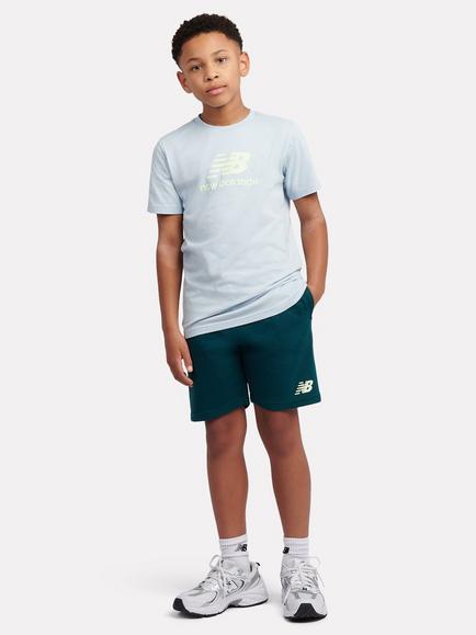 New Balance Kids' Logo Shorts and T-Shirt Set, Oxford Blue, Oxford Blue