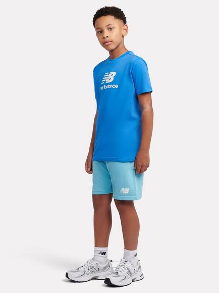 New Balance Kids' Logo Shorts and T-Shirt Set, Blue Bird - view 2, Blue Bird