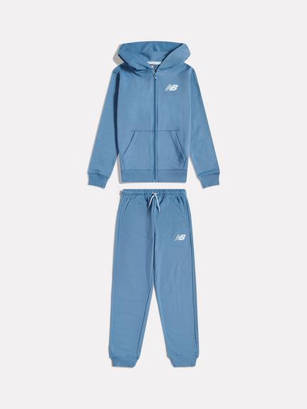 New Balance Kids' Logo Zip Hoodie and Joggers Set, Heron Blue, Heron Blue