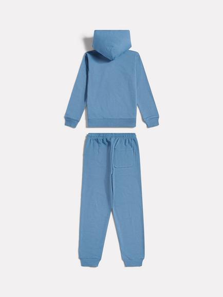 New Balance Kids' Logo Zip Hoodie and Joggers Set, Heron Blue - view 2, Heron Blue