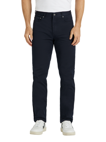 SPOKE Fives Wide Thigh Slim Fit Chinos, Dark Navy, Dark Navy