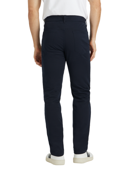 SPOKE Fives Wide Thigh Slim Fit Chinos, Dark Navy - view 2, Dark Navy