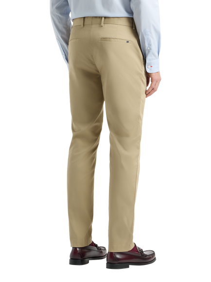 SPOKE Sharps Wide Thigh Slim Chinos, Khaki - view 2, Khaki