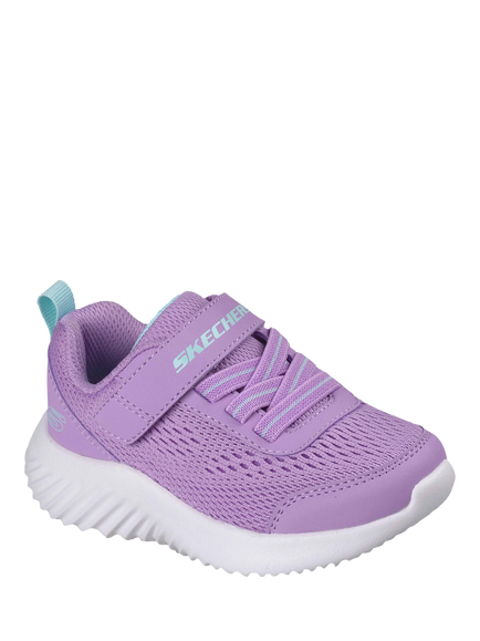 Skechers Kids' Bounder Easy Mesh Trainers, Lavender - view 2, Lavender