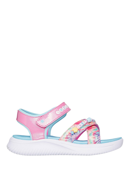 Skechers Kids' Jumpsters Open Toe Sandals, Pink Multi, Pink Multi