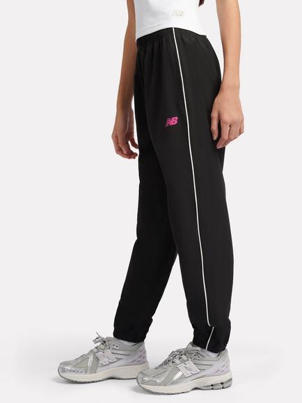 New Balance Kids' Piped Track Joggers, Black - view 2, Black