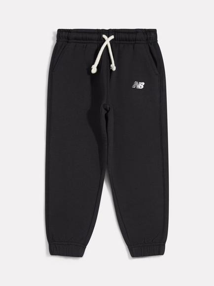 New Balance Kids' Fleece Drawstring Joggers, Caviar
