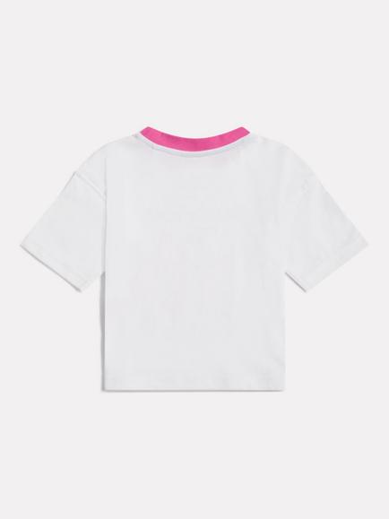 New Balance Kids' Butterfly Graphic T-Shirt, Bright White/Multi - view 2, Bright White/Multi