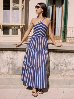 Women's Blue Striped Dresses | John Lewis & Partners
