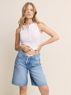Nobody's Child Sutton Mid Rise Denim Shorts, Light Blue, Light Blue