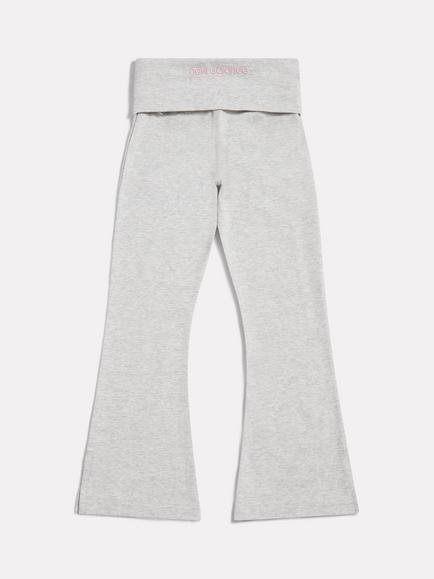 New Balance Kids' Logo Flared Leggings - view 2, Grey Marl