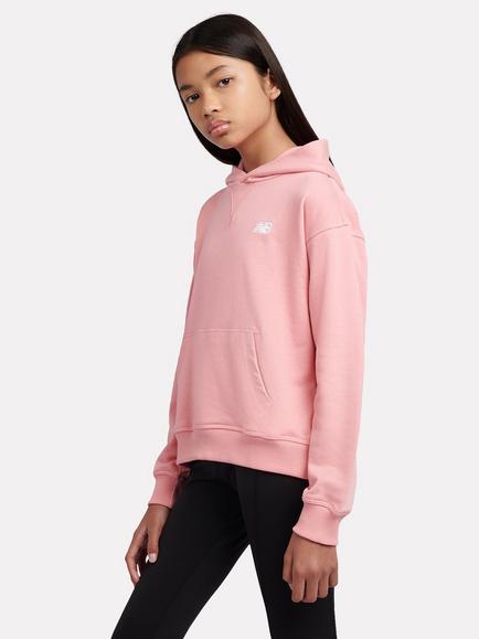 New Balance Kids' Relaxed Cotton Blend Hoodie, Double Bubble - view 2, Double Bubble