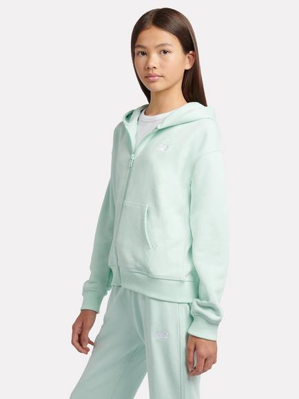 New Balance Kids' Full-Zip Hoodie, Jade Green - view 2, Jade Green