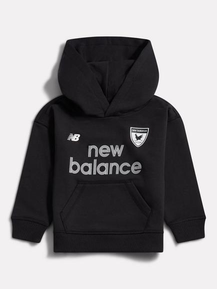 New Balance Kids' Football Hoodie, Caviar, Caviar