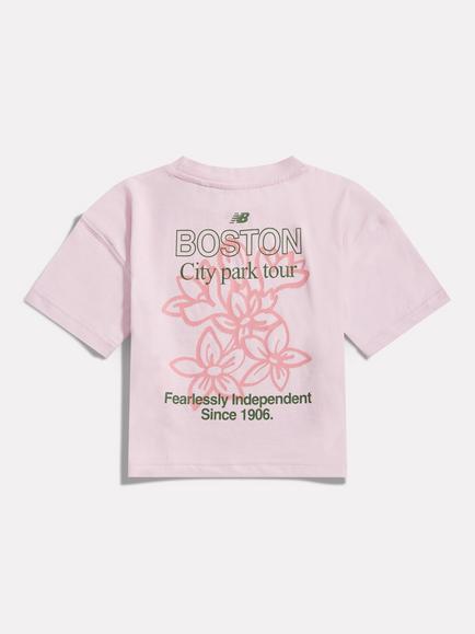 New Balance Kids' Floral Graphic T-Shirt, Light Raspberry - view 2, Light Raspberry