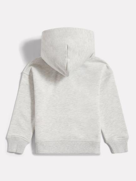 New Balance Kids' French Terry Small Logo Hoodie - view 2, Ash Heather