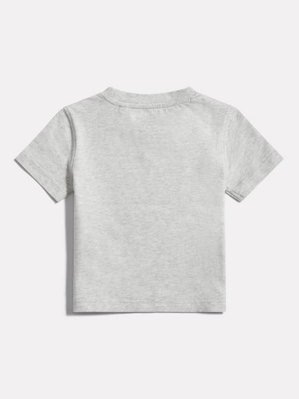 New Balance Kids' Short Sleeve Graphic Print T-Shirt, Grey Marl - view 2, Grey Marl