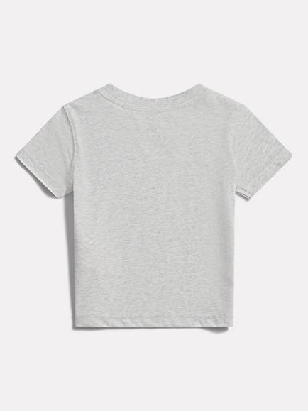 New Balance Kids' Short Sleeve Stack Logo T-Shirt - view 2, Grey Marl