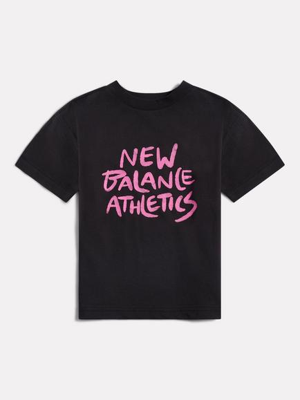 New Balance Kids' Athletics Graffiti T-Shirt, Black, Black