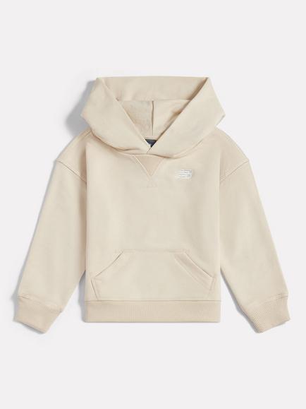 New Balance Kids' Relaxed Logo Hoodie, Linen, Linen