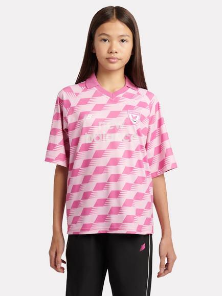 New Balance Kids' Megaspeed Football Shirt, Pink, Pink