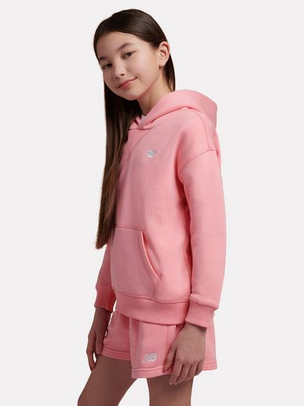 New Balance Kids' Small Logo Hoodie, Pink - view 2, Pink