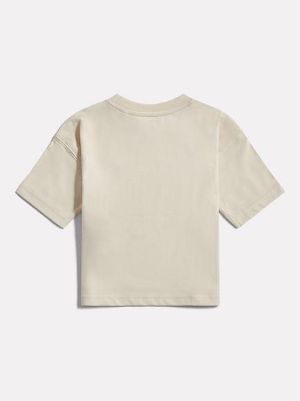 New Balance Kids' Crew Neck Logo T-Shirt, Natural Oyster - view 2, Natural Oyster